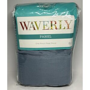 Waverly Serendipity Blue Polyester Curtain Panel 50"x84" Light Filtering New‎